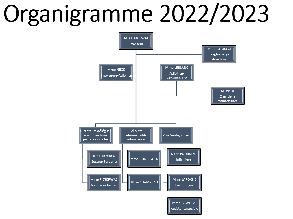 organigramme 20222023